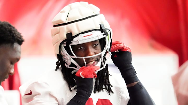 Arizona Cardinals defensive end Darius Robinson (56) during practice at Dignity Health Arizona Cardinals Training Center in Tempe, Ariz., on Wednesday, Aug. 21, 2024.