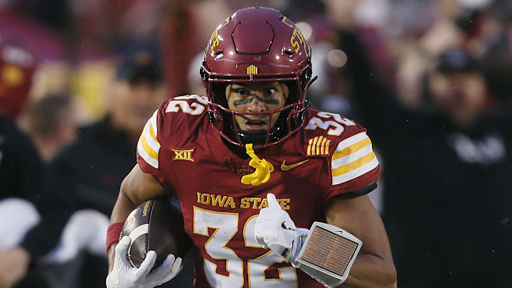 Carson Brown (32) and the Iowa State Cyclones still have a shot at a College Football Playoff berth. Carson Brown (32) and the Iowa State Cyclones still have a shot at a College Football Playoff berth.