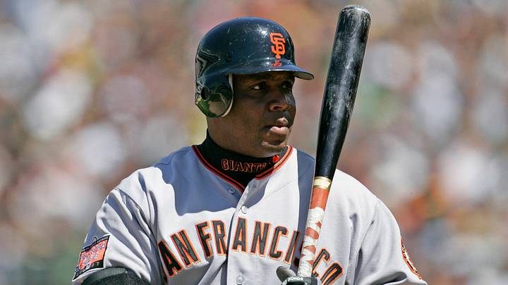 San Francisco Giants left fielder Barry Bonds. San Francisco Giants left fielder Barry Bonds.