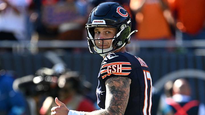 Chicago Bears quarterback Tyson Bagent