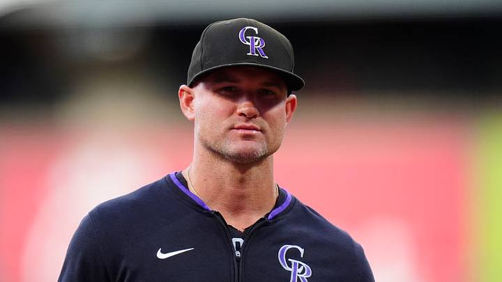 Rockies manager Warren Schaeffer (4) before the game against the Cardinals. Credit: Ron Chenoy-Imagn 