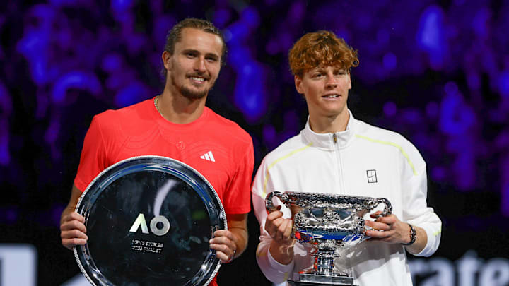 Alexander Zverev is one of five players who could upset Jannik Sinner or Carlos Alcaraz in the Australian Open.