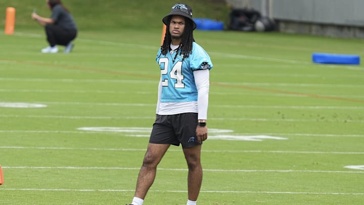 Carolina Panthers running back Jonathon Brooks,