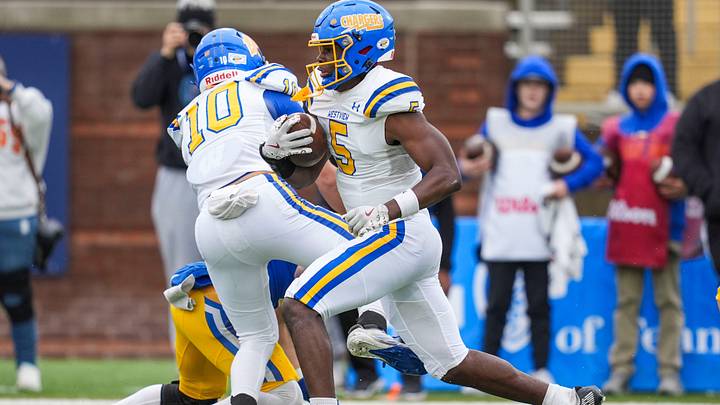 Westview's Asa Barnes (5) carries the ball during the Class 3A championship game at Finley Stadium in Chattanooga, Tenn., on Dec. 5, 2025. Westview's Asa Barnes (5) carries the ball during the Class 3A championship game at Finley Stadium in Chattanooga, Tenn., on Dec. 5, 2025.