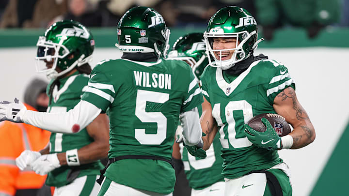 NY Jets wide receivers Garrett Wilson and Allen Lazard