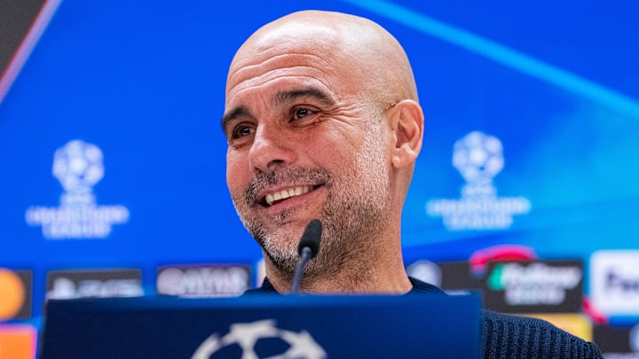 Manchester City Training And Press Conference - UEFA Champions League 2024/25 League Knockout