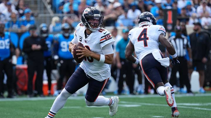 Chicago Bears quarterback Caleb Williams is now third in the odds to win MVP. Chicago Bears quarterback Caleb Williams is now third in the odds to win MVP.