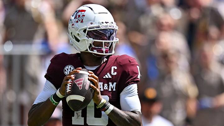Sep 12, 2026; College Station, Texas, USA; Texas A&M Aggies quarterback Marcel Reed (10) looks to pass the ball against Arizona State Sun Devils at Kyle Field. Mandatory Credit: Maria Lysaker-Imagn Images Sep 12, 2026; College Station, Texas, USA; Texas A&M Aggies quarterback Marcel Reed (10) looks to pass the ball against Arizona State Sun Devils at Kyle Field. Mandatory Credit: Maria Lysaker-Imagn Images
