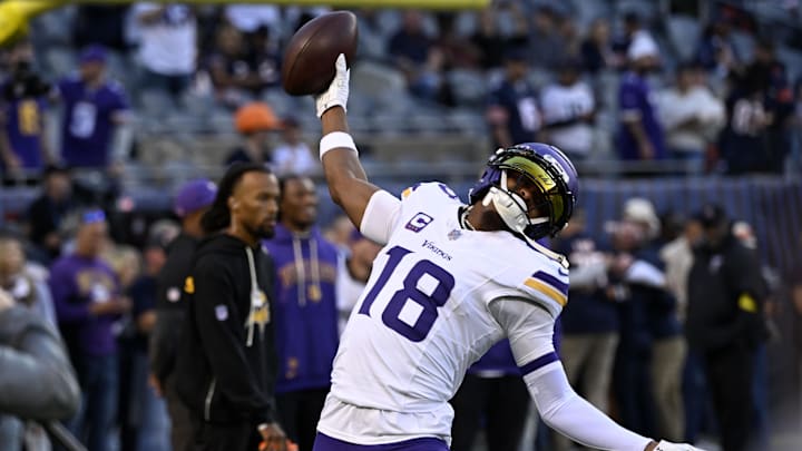 Justin Jefferson hauled in his 500th career catch on Sunday night.