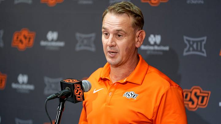 Oklahoma State head coach Eric Morris.