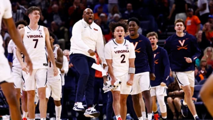 Virginia's Bench Cheers in Win Over Villanova