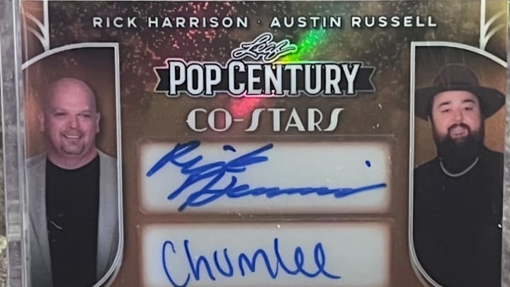 2025 Leaf Pop Century Rick Harrison Austin Chumlee Russell Gold 1/1 Auto