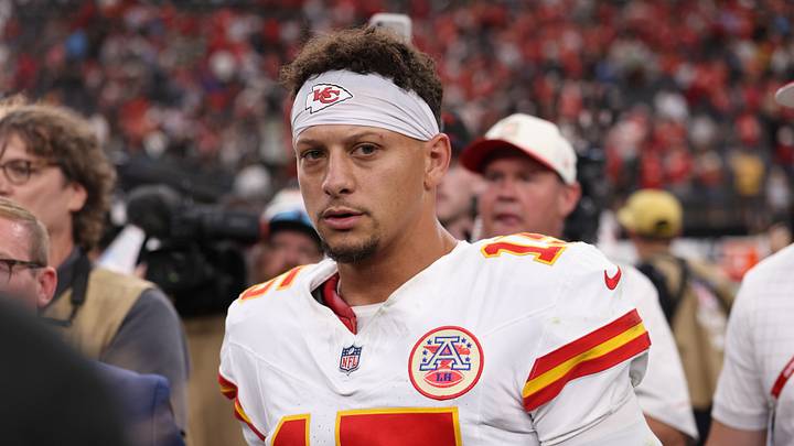 Oct 4, 2026; Paradise, Nevada, USA; Kansas City Chiefs quarterback Patrick Mahomes (15) stands on the field after the game against the Las Vegas Raiders at Allegiant Stadium. Mandatory Credit: David Brytus-Imagn Images Oct 4, 2026; Paradise, Nevada, USA; Kansas City Chiefs quarterback Patrick Mahomes (15) stands on the field after the game against the Las Vegas Raiders at Allegiant Stadium. Mandatory Credit: David Brytus-Imagn Images