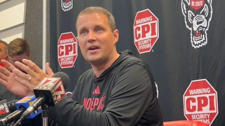 N.C. State basketball coach Will Wade during a preseason press conference on Monday, Sept. 22, 2025 inside the Dail Basketball Center. N.C. State basketball coach Will Wade during a preseason press conference on Monday, Sept. 22, 2025 inside the Dail Basketball Center.