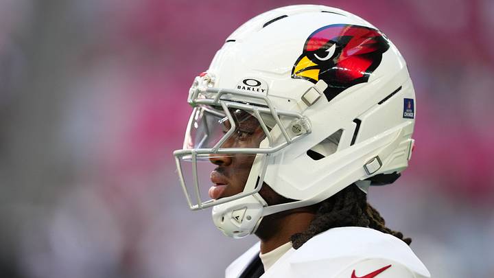 Dec 21, 2025; Glendale, Arizona, USA; Arizona Cardinals wide receiver Marvin Harrison Jr. (18) on the field during warm ups prior to a game against the Atlanta Falcons at State Farm Stadium. Mandatory Credit: Joe Camporeale-Imagn Images Dec 21, 2025; Glendale, Arizona, USA; Arizona Cardinals wide receiver Marvin Harrison Jr. (18) on the field during warm ups prior to a game against the Atlanta Falcons at State Farm Stadium. Mandatory Credit: Joe Camporeale-Imagn Images