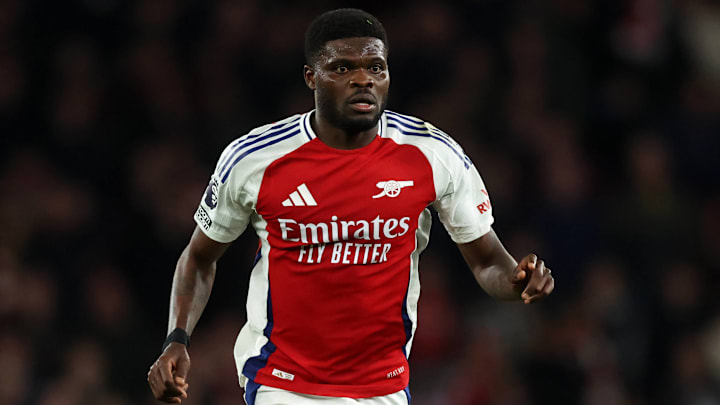 Thomas Partey won't feature for Arsenal against Paris Saint-Germain in the first leg.