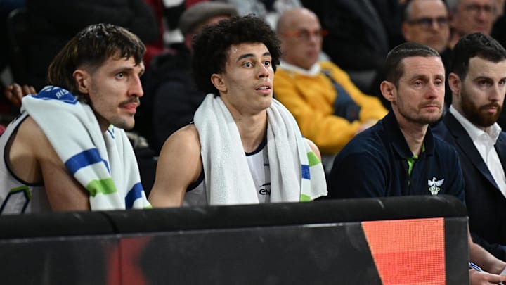 [US, Mexico & Canada customers only] Feb 14, 2025 Caen, FRANCE; St Quentin point guard Nolan Traore in action during a LNB Pro A Leaders Cup match. Mandatory Credit: Franck Faugere/Presse Sports via Imagn Images