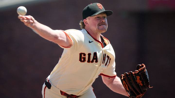 San Francisco Giants starting pitcher Logan Webb (62) throws a pitch at Oracle Park. San Francisco Giants starting pitcher Logan Webb (62) throws a pitch at Oracle Park.