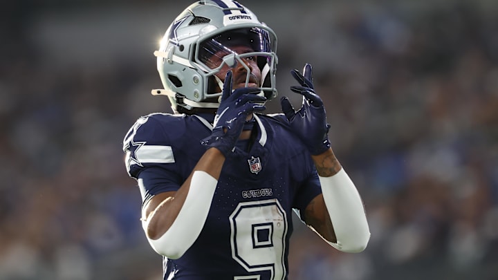 Dallas Cowboys wide receiver KaVontae Turpin reacts during the second half against the Detroit Lions.