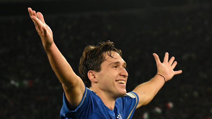 Federico Chiesa a inscrit un doublé face à la Macédoine du Nord