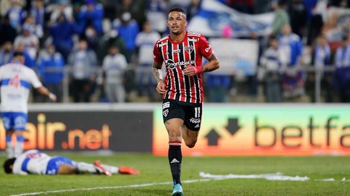 Luciano anotou doblete e ajudou o São Paulo a vencer no jogo de ida das oitavas de final da Sul-Americana. 