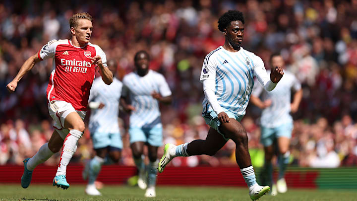 Arsenal travel to the City Ground on Tuesday night