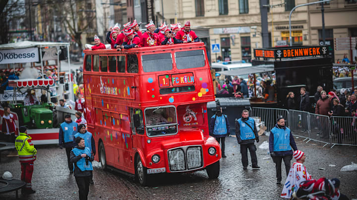Der 1. FC Köln bei den Karneval-Feierlichkeiten 