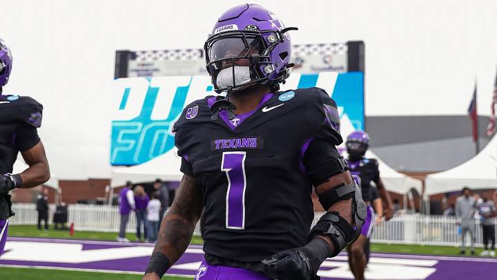 Tarleton State running back Tylan Hines (1) Tarleton State running back Tylan Hines (1)