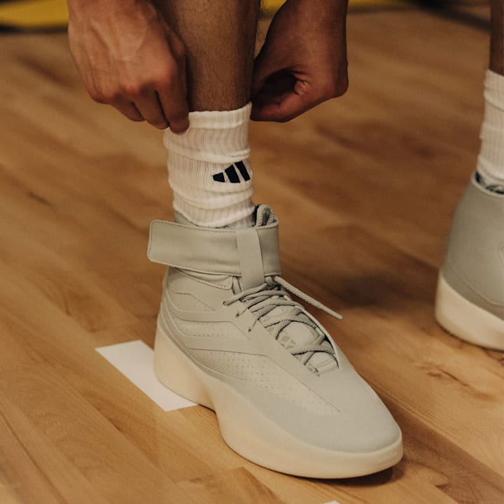 fear of god basketball sneaker on feet