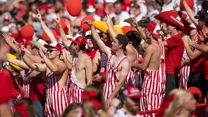 Nebraska Cornhusker fans cheer during Huskers' game against Michigan State earlier this month,