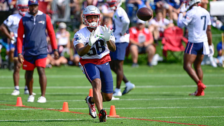 New England Patriots wide receiver Kayshon Boutte (58) is stringing together some highlight plays lately.