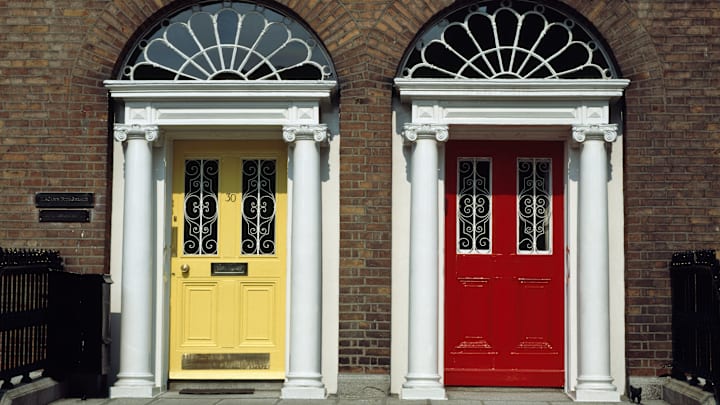 Double doors don’t always mean a house is a duplex. 
