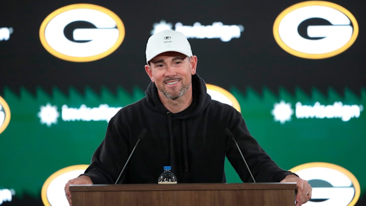 Green Bay Packers head coach Matt LaFleur speaks following rookie minicamp Friday, May 1 2026, at Lambeau Field in Green Bay, Wisconsin. 

Dan Powers/USA TODAY NETWORK-Wisconsin