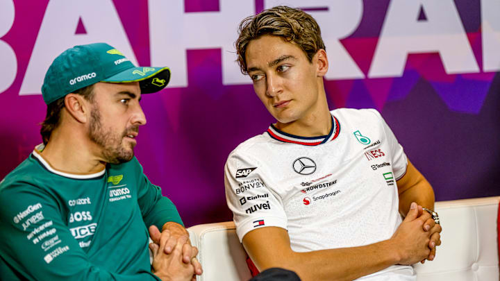 Fernando Alonso pasó de la sexta a la octava posición, tras lo sucedido con George Russell