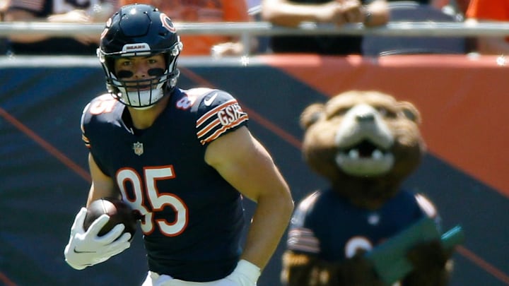 Cole Kmet's odds to score a touchdown tonight are enticing.