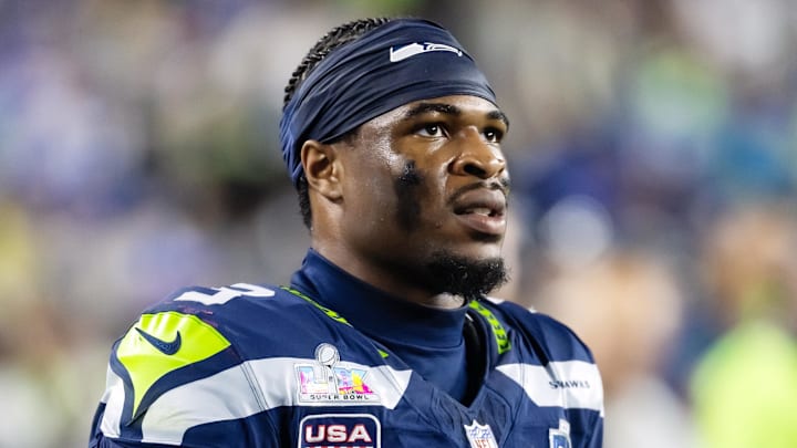 Feb 8, 2026; Santa Clara, CA, USA; Seattle Seahawks safety Nick Emmanwori (3) against the New England Patriots during Super Bowl LX at Levi's Stadium. Mandatory Credit: Mark J. Rebilas-Imagn Images Feb 8, 2026; Santa Clara, CA, USA; Seattle Seahawks safety Nick Emmanwori (3) against the New England Patriots during Super Bowl LX at Levi's Stadium. Mandatory Credit: Mark J. Rebilas-Imagn Images