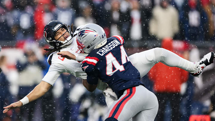 The New England Patriots defense put a beating on Houston Texans quarterback CJ Stroud in the most-watched game ever on ESPN