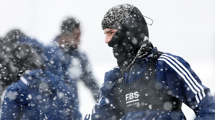 Leicester City Training Session and Press Conference