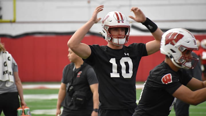Wisconsin quarterback Ryan Hopkins. 