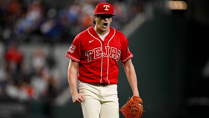 Jul 10, 2026: Texas Rangers starting pitcher Cal Quantrill (44) comes off the field after pitching against the Houston Astros during the second inning at Globe Life Field. Credit: Jerome Miron-Imagn Images Jul 10, 2026: Texas Rangers starting pitcher Cal Quantrill (44) comes off the field after pitching against the Houston Astros during the second inning at Globe Life Field. Credit: Jerome Miron-Imagn Images