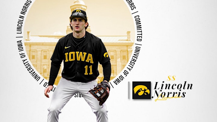Lincoln Norris committed to the Iowa baseball team.