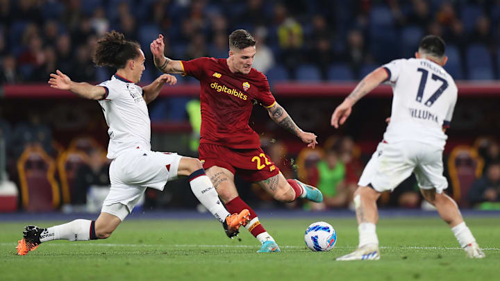 Azione di gioco in Roma-Bologna Azione di gioco in Roma-Bologna