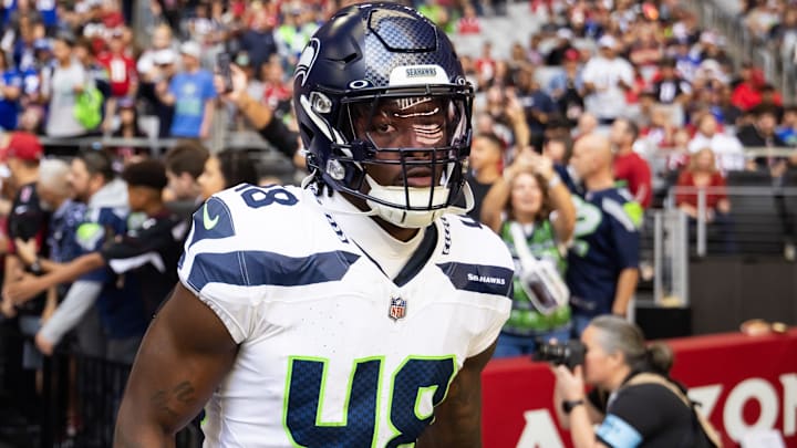 Seattle Seahawks linebacker Tyrice Knight against the Arizona Cardinals at State Farm Stadium. Seattle Seahawks linebacker Tyrice Knight against the Arizona Cardinals at State Farm Stadium.
