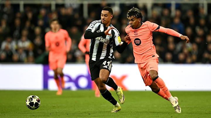 Yamal marcou o gol do Barcelona na ida contra o Newcastle United 