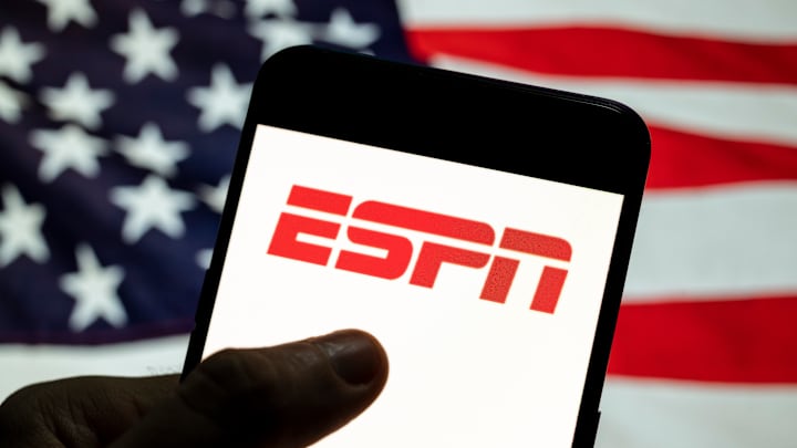 In this photo illustration the American sports television...