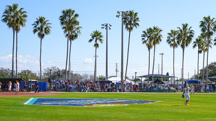 Eddie C. Moore Softball Complex During 2026 Shriner's Children's Clearwater Invitational. Eddie C. Moore Softball Complex During 2026 Shriner's Children's Clearwater Invitational.
