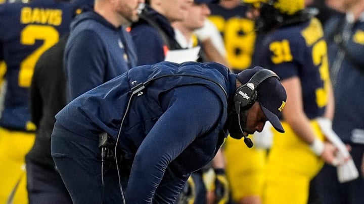 Michigan head coach Sherrone Moore Michigan head coach Sherrone Moore