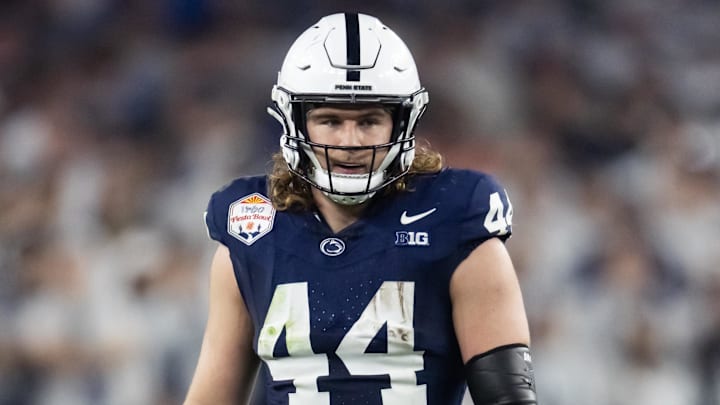 Penn State Nittany Lions tight end Tyler Warren is one of the top prospects in the 2025 NFL Draft. Penn State Nittany Lions tight end Tyler Warren is one of the top prospects in the 2025 NFL Draft.