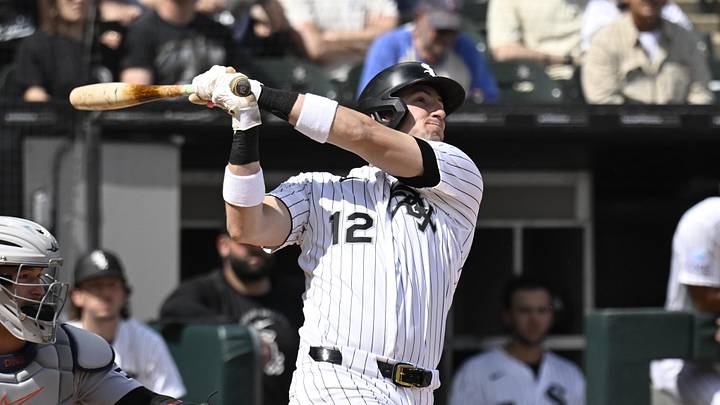 May 30, 2026; Chicago, Illinois, USA; Chicago White Sox shortstop Colson Montgomery (12) hits a home run against the Detroit Tigers during the eighth inning at Rate Field. Mandatory Credit: Matt Marton-Imagn Images May 30, 2026; Chicago, Illinois, USA; Chicago White Sox shortstop Colson Montgomery (12) hits a home run against the Detroit Tigers during the eighth inning at Rate Field. Mandatory Credit: Matt Marton-Imagn Images