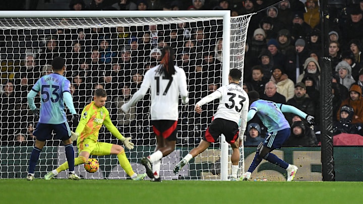 Bukayo Saka was denied a late winner a Craven Cottage
